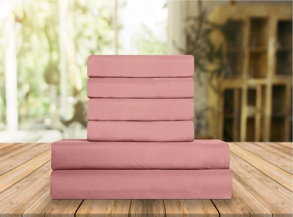 Luxe Lakenset Twin/Twin XL - Stoffig Roos - Zijdezacht Beddengoed