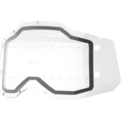 100%, Motorradhelm Zubehör, RC2/AC2/ST2 Forecast Replacement-Dual Pane Sonic Bump clear