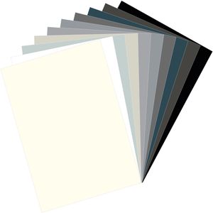 Marpa-Jansen Tonpapier 360.916-00, A4, 10 Grautöne sortiert, 130g/m², 30 Blatt