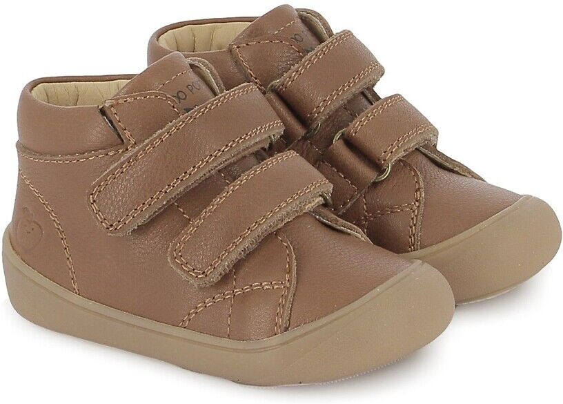 SHOO POM Baskets montantes Barefoot à scratchs, en cuir,&nbsp; PLUM EASY