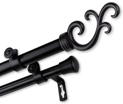 InStyleDesign Sway Adjustable Double Curtain Rod