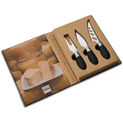 ASA Selection Fromage, Küchenmesser, Silber, Schwarz