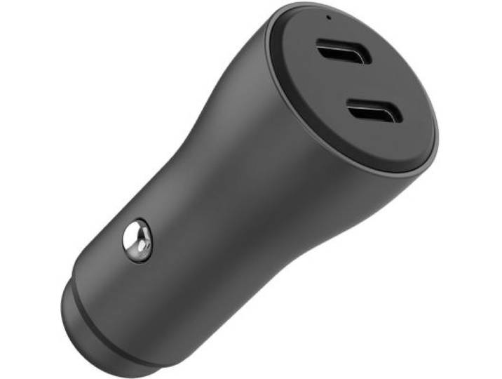 Adeqwat - Chargeur Allume Cigare 60w 2x Usb-C Noir