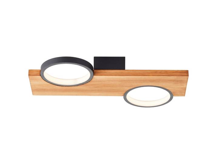 LED-Deckenleuchte Cheesy Schwarz/Hellbraun max. 14 Watt Deckenlampe