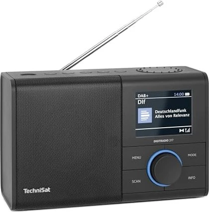 TechniSat Radioempfänger DAB+/FM Digitradio 217, schwarz