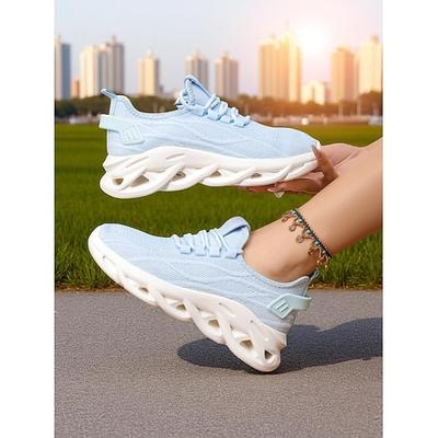 Weiße Mesh-Laufschuhe für Damen – leichte, atmungsaktive Sneaker fürs Fitnessstudio, Training oder als lässige Sportbekleidung