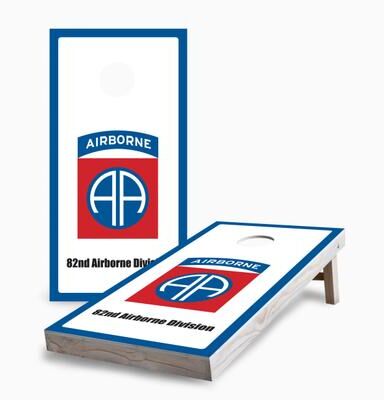 Skip's Garage 82nd Airborne Division Corn Hole Board Set