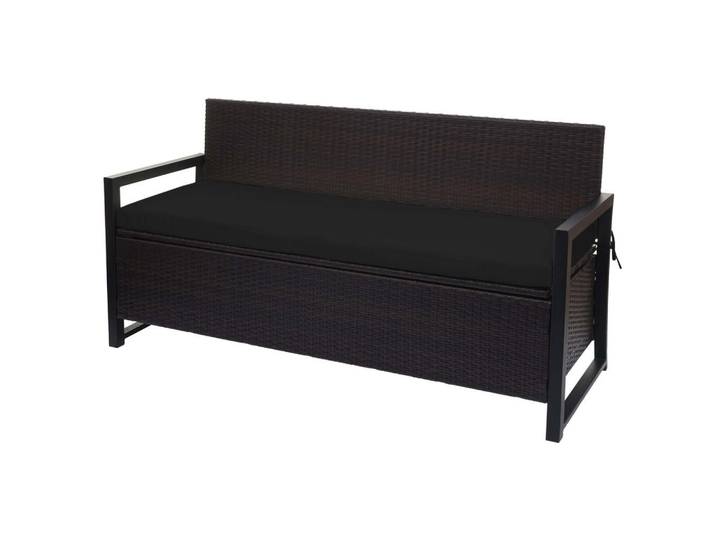 Jamb Sitzbank Braun, Schwarz, Kunststoff, 164x87x57 cm, Esszimmer, Bank, Sitzbänke