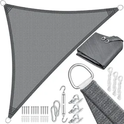 KESSER® Sonnensegel Sonnenschutz Windschutz   HDPE Gewebe   wasserabweisend & windabweisend   5-Fach quer vernäht robust & stabil Schattenspender Garten Balkon Terrasse