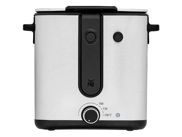 Fritteuse WMF Silber Kunststoff/Metall B 23.5 H 20 cm - Farbe: schwarz/silber - Frittierkorb