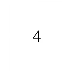 Etiketten A4, 500 Blatt, 105x148,5mm