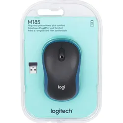 Logitech M185 - Maus - optisch - kabellos - 2.4 GHz - kabelloser Empfänger (USB)