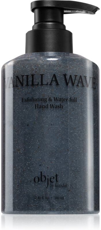 KUNDAL Objet Exfoliating & Waterfull Hand Wash nourishing liquid hand soap with an exfoliating effect with aroma Vanilla Wave 380 ml