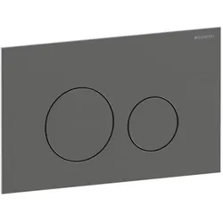 Geberit Sigma 40 Round Betätigungsplatte 115628QD1 Round, schwarzchrom / gebürstet, easy-to-clean-beschichtet, für 2-Mengen-Spülung, Round