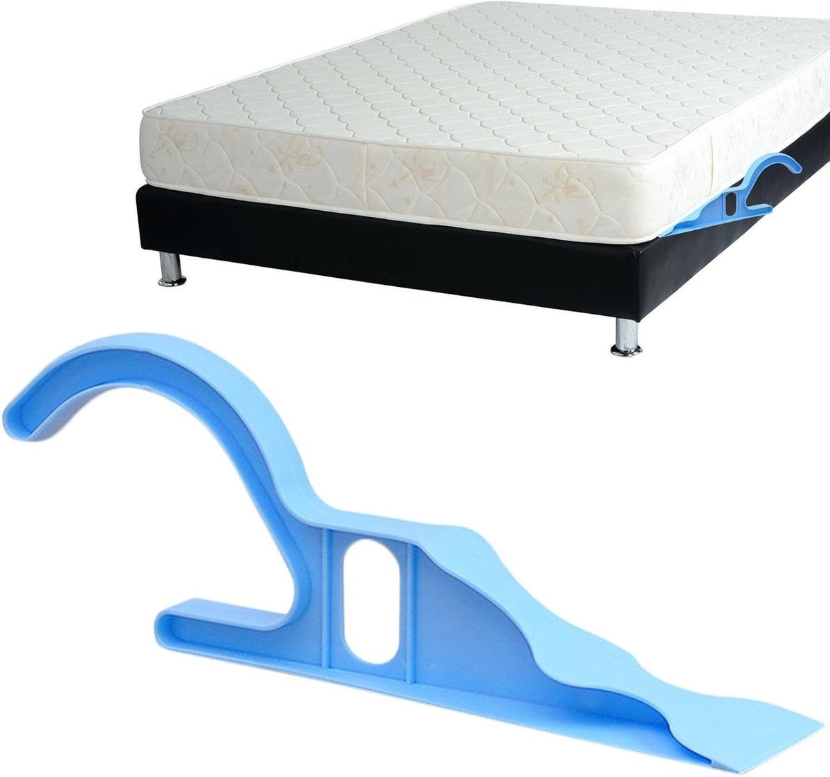 Matraslifter Beddengoedhulp Blauw - 35 x 12 x 7 cm