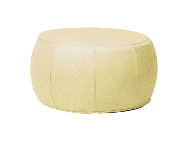 Stern POUF Ø70/79x41 cm Outdoorstoff gelb/seidengrau meliert mit