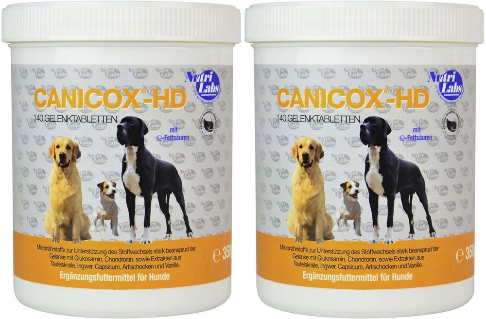 Nutrilabs Canicox HD Kautabletten f.Hunde Doppelpack 2x140 St