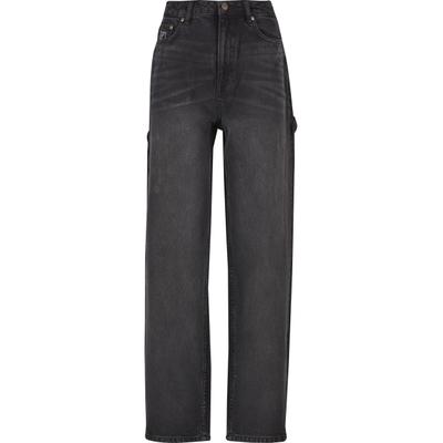 Bequeme Jeans KARL KANI "Karl Kani Karl Kani OG Baggy Workwear Denim vintage", Damen, Gr. 24, Normalgrößen, schwarz, 100% Baumwolle, unifarben, normal, Jeans