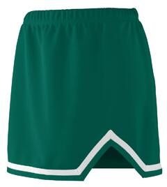 Augusta Sportswear 9125 Athletic Women's Energy Skirt in Dark Green/White size Small   Polyester