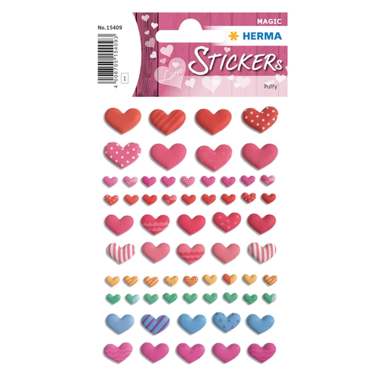 Herma Sticker Herzen (64 Sticker) (15409)
