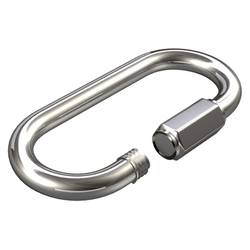 dörner + helmer 4915244 Kettennotglied mit Schraube 4 mm Edelstahl A2 10 St.