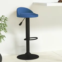 vidaXL Barhocker Blau Samt