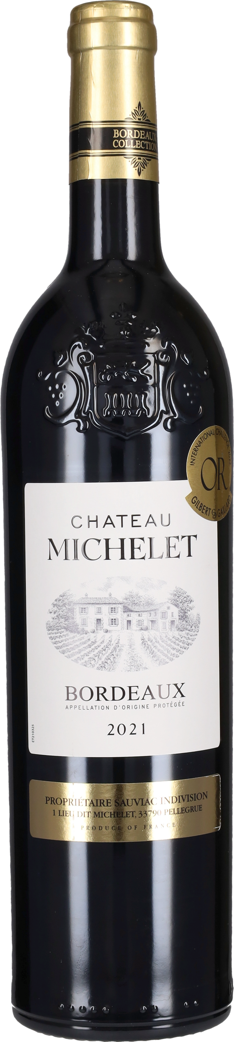 Bordeaux Rouge Chateau Michelet 2021