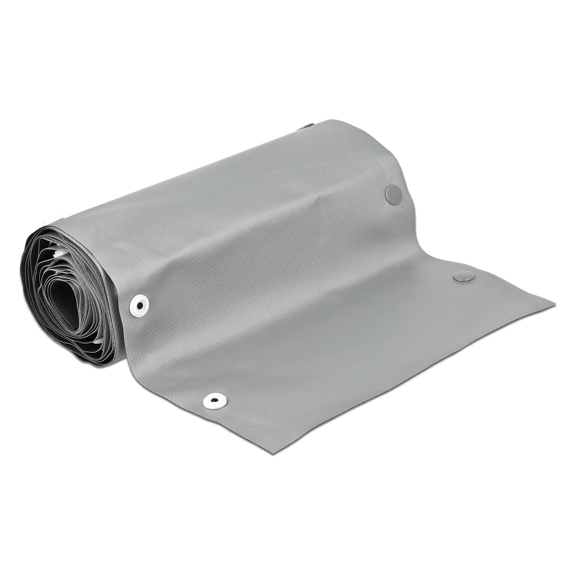 Delock Kabelschlauch 2 m x 50 mm, Knopfverschluss Grau (Kabelschlauch, 200 cm) (20728)