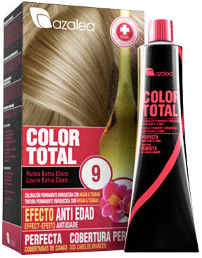 Azalea Cosmetics Total Color Permanent Dye 9 Rubio Extra Claro