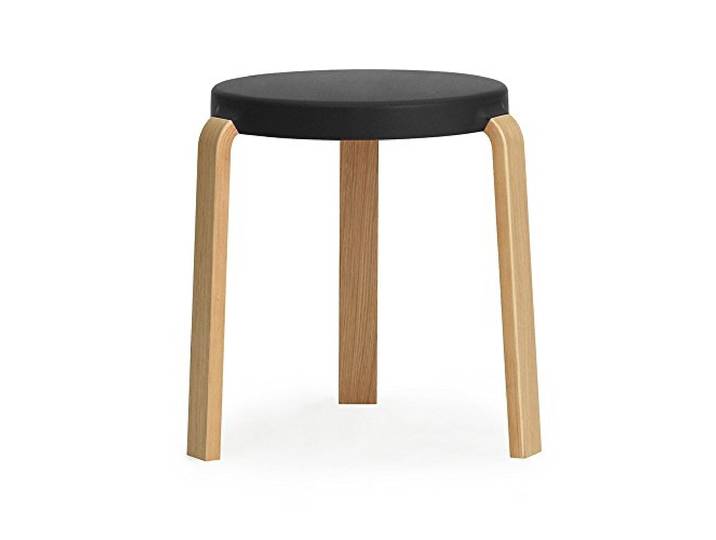 Normann Copenhagen Tap Hocker Eiche/Schwarz H: 43 x L: 41 x Ø: 35 cm