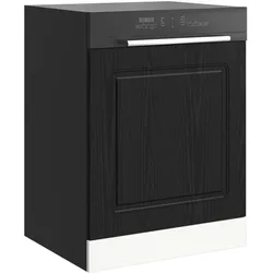 vidaXL Qusonville (1x Geschirrspüler Paneel 60 cm breit 57 cm hoch), Geschirrspülerblende, Schwarz