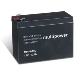 Multipower MPC10-12/ 12V 10Ah Blei Akku Zyklentyp