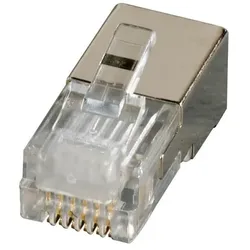 EFB-Elektronik 100x Modular Crimp Stecker RJ12 (6/6) E-MO 6/6G geschirmt STP