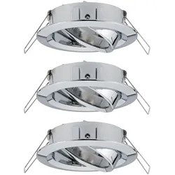 PAULMANN LED-Einbaustrahler 3x10W 3LEDs Choose 924.88 chr GU10 chr Aluminium IP23