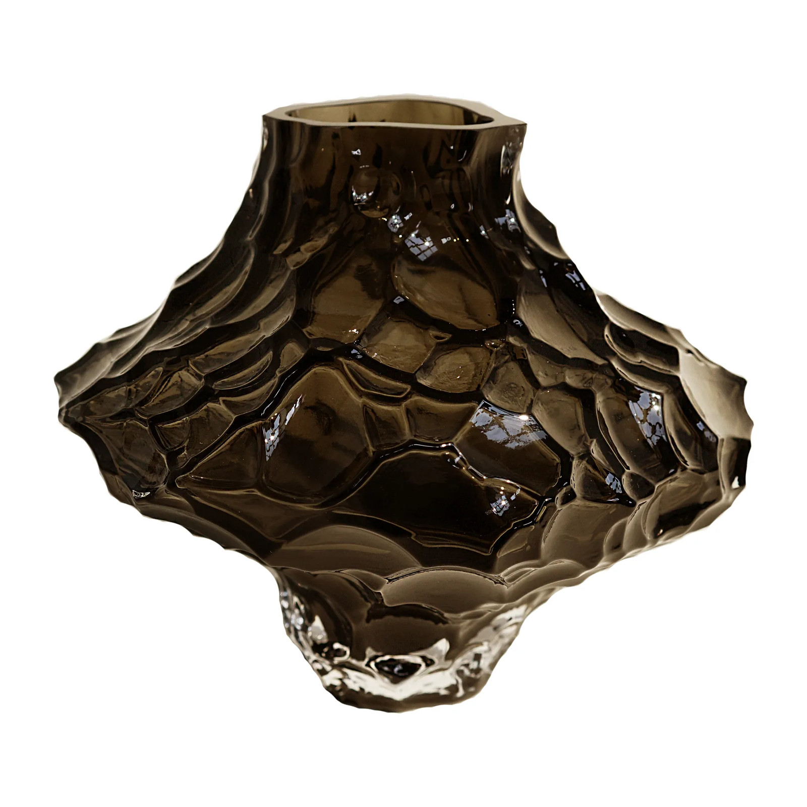 Hein Studio Canyon Large vaas New smoke, Hoogte: 23 cm