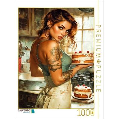 CALVENDO Puzzle Ein Motiv aus dem Kalender Tattoo Girls und Torten | 1000 Teile Lege-Größe 64x48cm Foto-Puzzle für glückliche Stunden