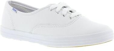 Keds Champion Leather Oxford Shoes - Womens 7.5 White Oxford A2