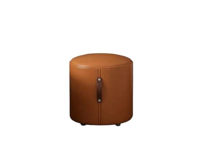 Zymjzbetic Moderner Schminkhocker, Make-up-Lederbank Schuhwechselbank, Wohnzimmer-Freizeitstühle, Frisierstuhl(Orange)