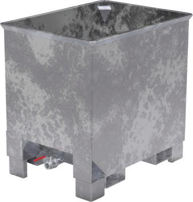 Behälter für Routenzüge Typ CS 30, 3-fach stapelbar, Inhalt 0,3 m³, bis 500 kg, verzinkt