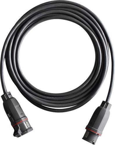 Walther Werke 39300506050100 Strom Verlängerungskabel Schwarz 5m