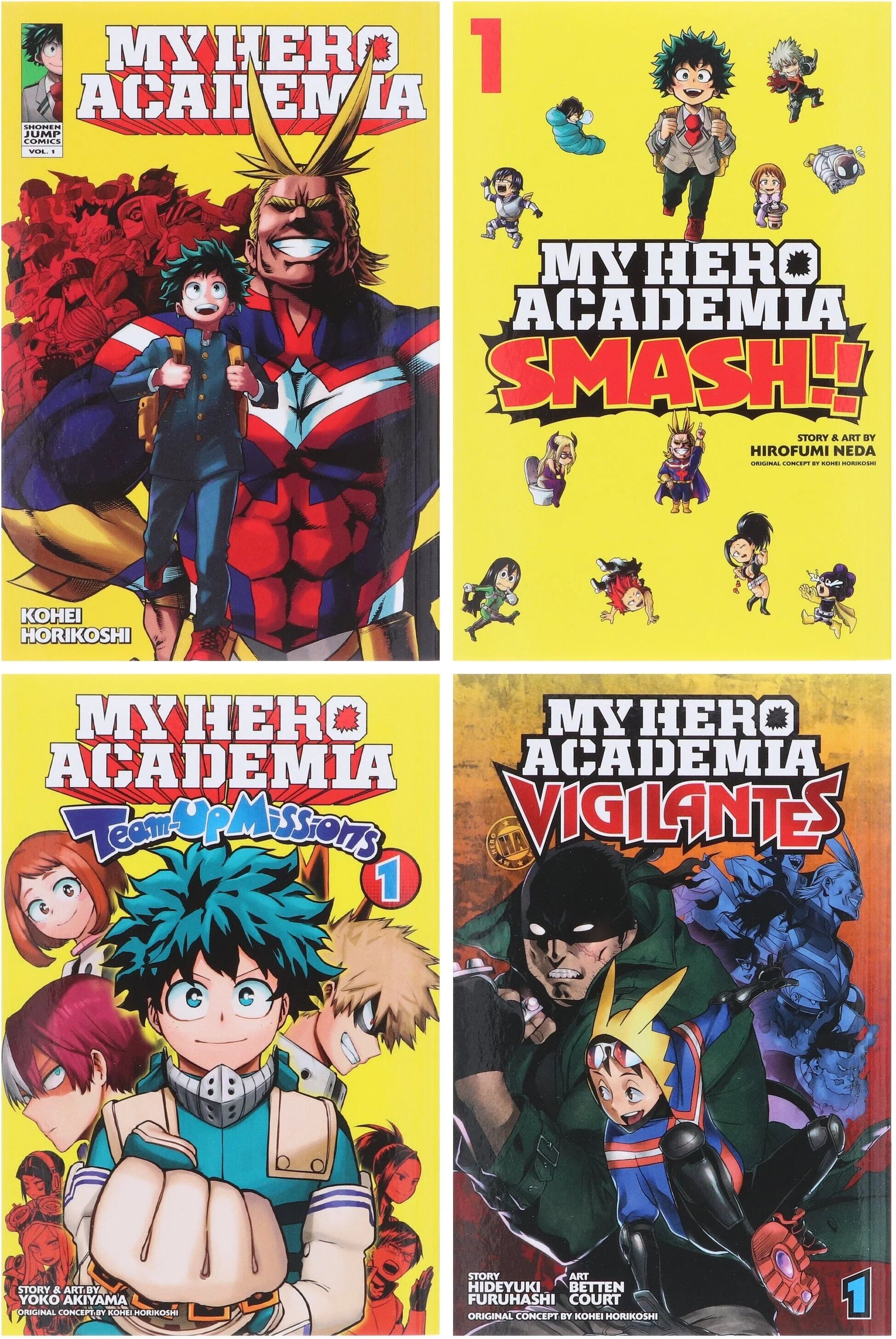 Viz Media My Hero Academia Manga 4 Volumes Collection Set – Action Adventure Manga Collection