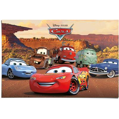 Poster REINDERS "Disney`s Cars Charaktere", bunt (farbe bild(er): mehrfarbig), B:91,5cm H:61cm, Papier, Bilder, Poster