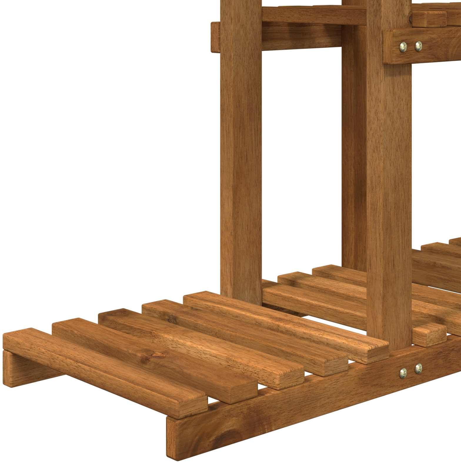 vidaXL Support de Plante Naturel 68 x 23,5 x 140 cm