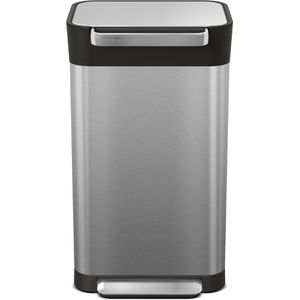 JosephJoseph Mülleimer Titan, silber, aus Edelstahl, 30 Liter