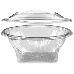 VEPATIM 50x Rundbecher klar mit Deckel 1000 ml (PET)