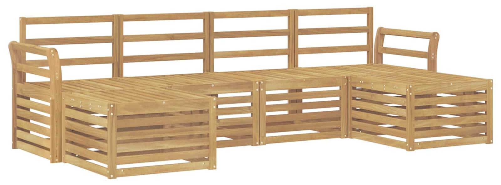 Garnitur aus 6 Outdoor-Sofas, weiß