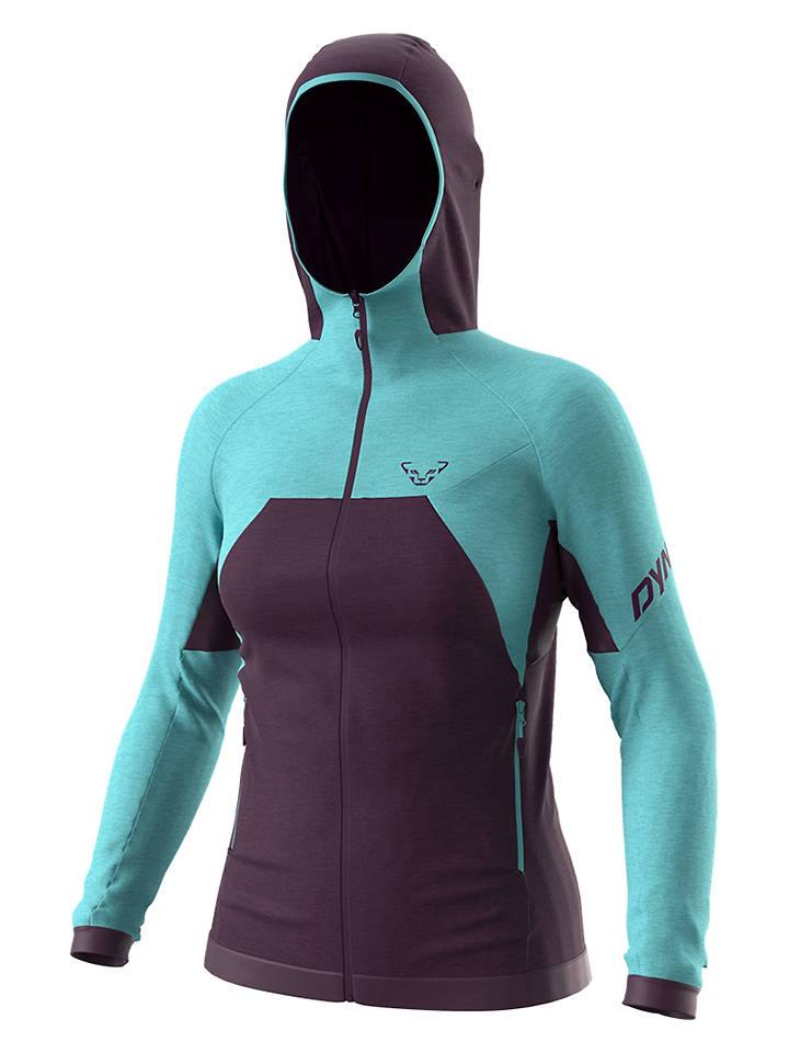 DYNAFIT Fleecejacke "Tour Wool" in Blau/ Lila - S