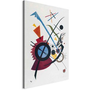 Artgeist Wandbild W. Kandinsky - Violett, Leinwand, Hochformat, 40x60cm