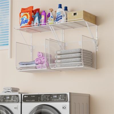 No "2 Pack Laundry Room Shelves Organization - 16.5""D x 11.8""W x 12.5""H"