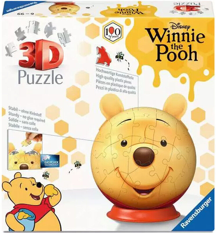Puzzle 3D Ball Nightlight 72 pcs Disney Winnie l'ourson - Ravensburger